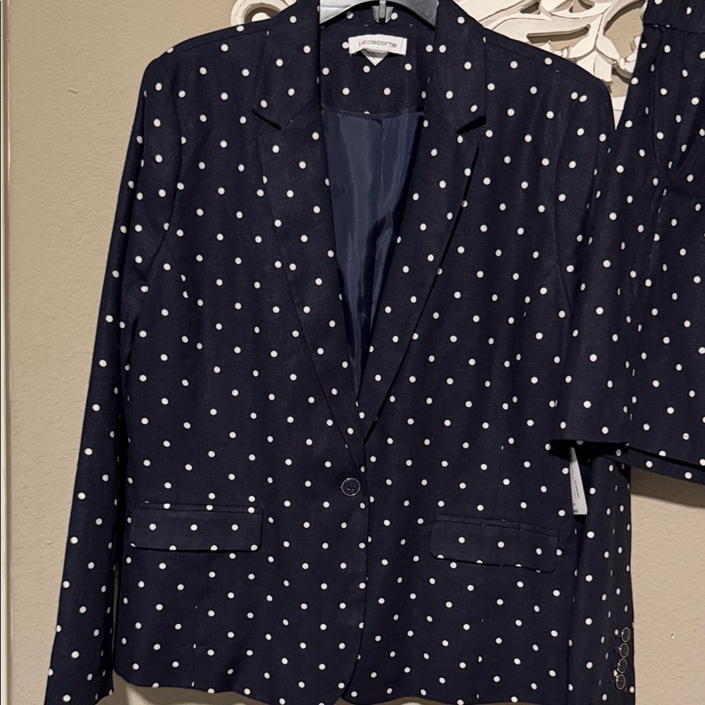 Polka Dot Blazer and Shorts Set - Picture 3 of 6